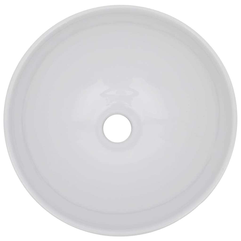 Set Mobili da Bagno 2 pz Ceramica Bianco