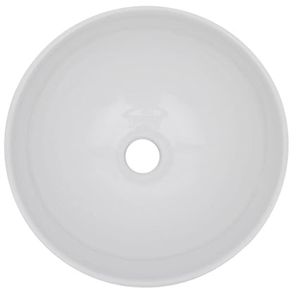 Set Mobili da Bagno 2 pz Ceramica Bianco