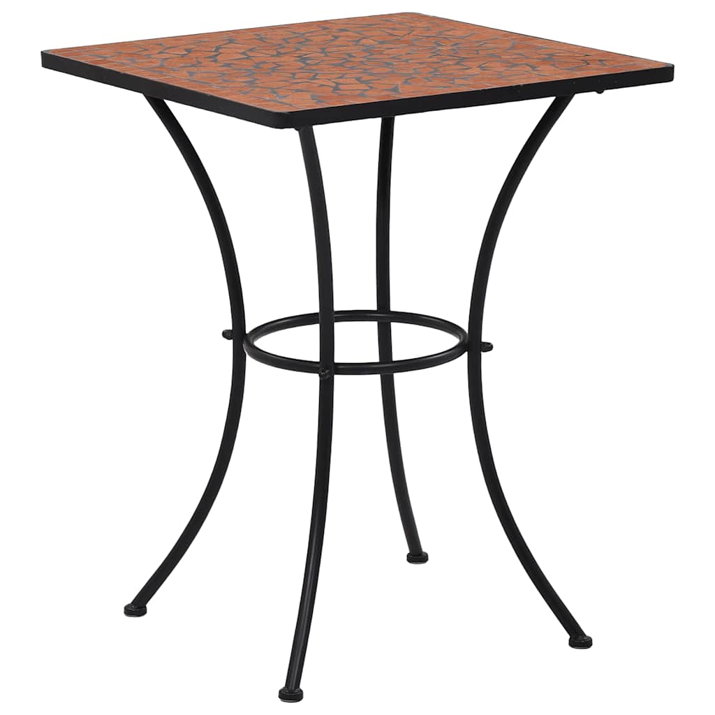 Set BistrÃ² 3 pz con Mosaico in Ceramica Terracotta
