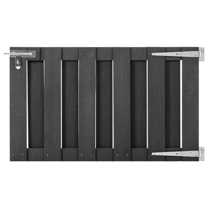 Cancello da Giardino in WPC 100x60 cm Grigio