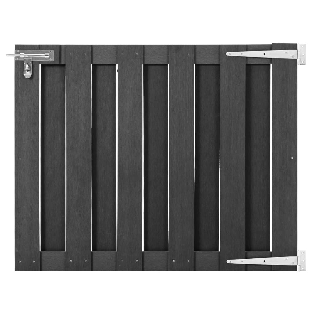 Cancello da Giardino in WPC 100x80 cm Grigio