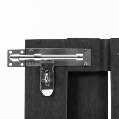 Cancello da Giardino in WPC 100x80 cm Grigio