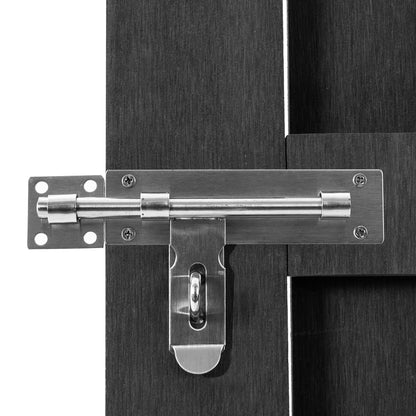 Cancello da Giardino in WPC 100x100 cm Grigio