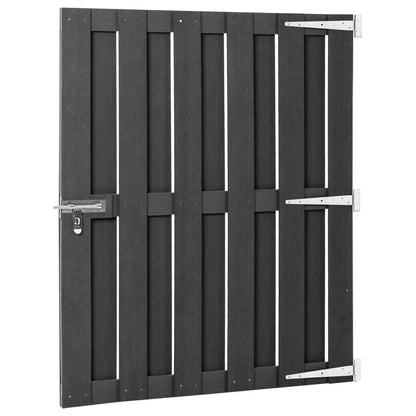 Cancello da Giardino in WPC 100x120 cm Grigio