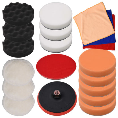 Set Dischi di Lucidatura 18 pz 150 mm
