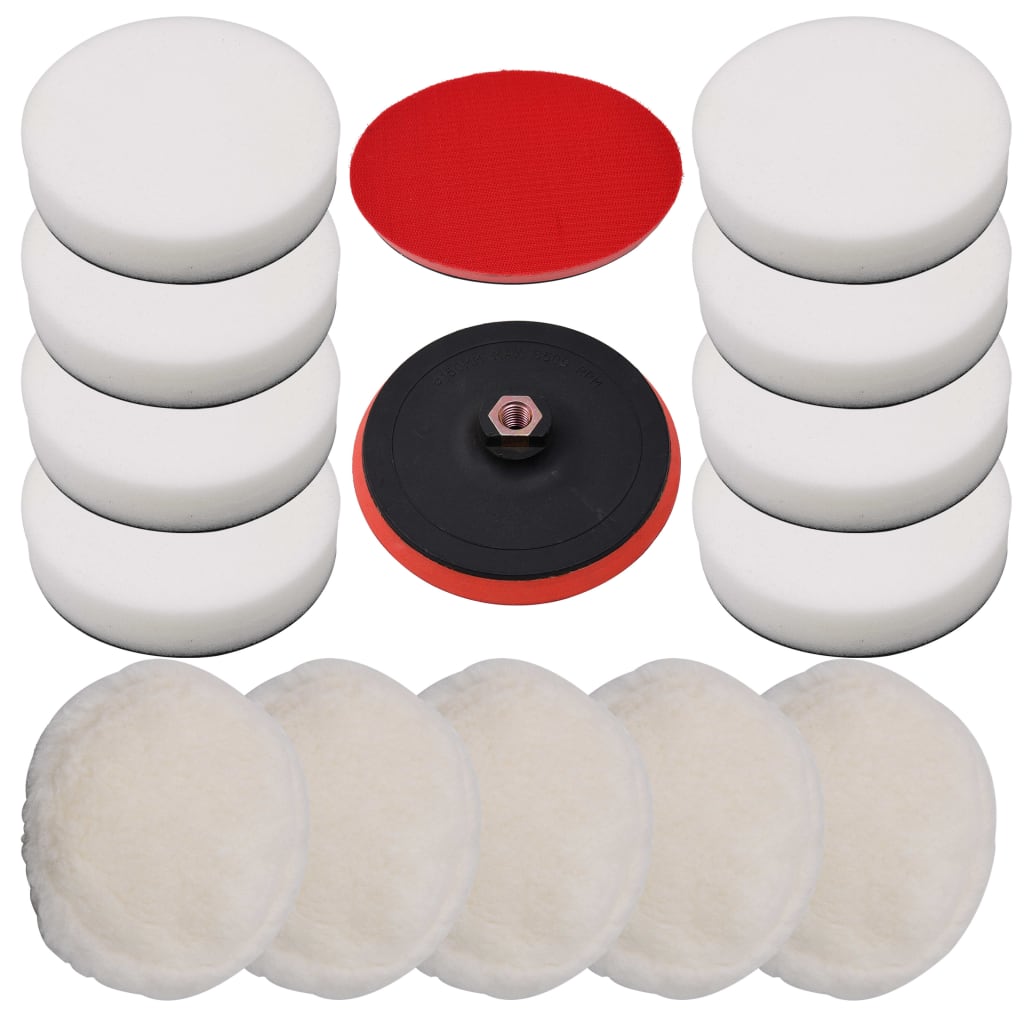 Set Dischi di Lucidatura 14 pz 180 mm