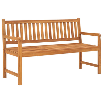 Panca Giardino 3 Posti con Tavolino 150 cm Legno Massello Teak