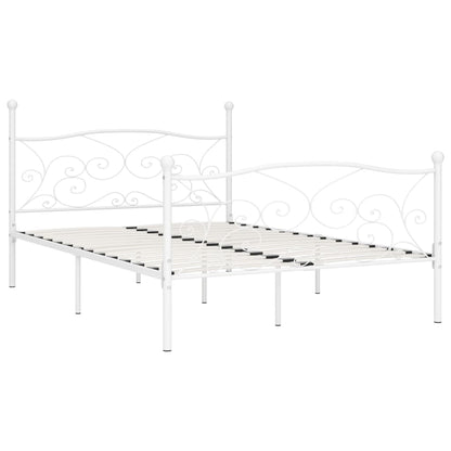 Giroletto Base con Doghe Bianco in Metallo 120x200 cm