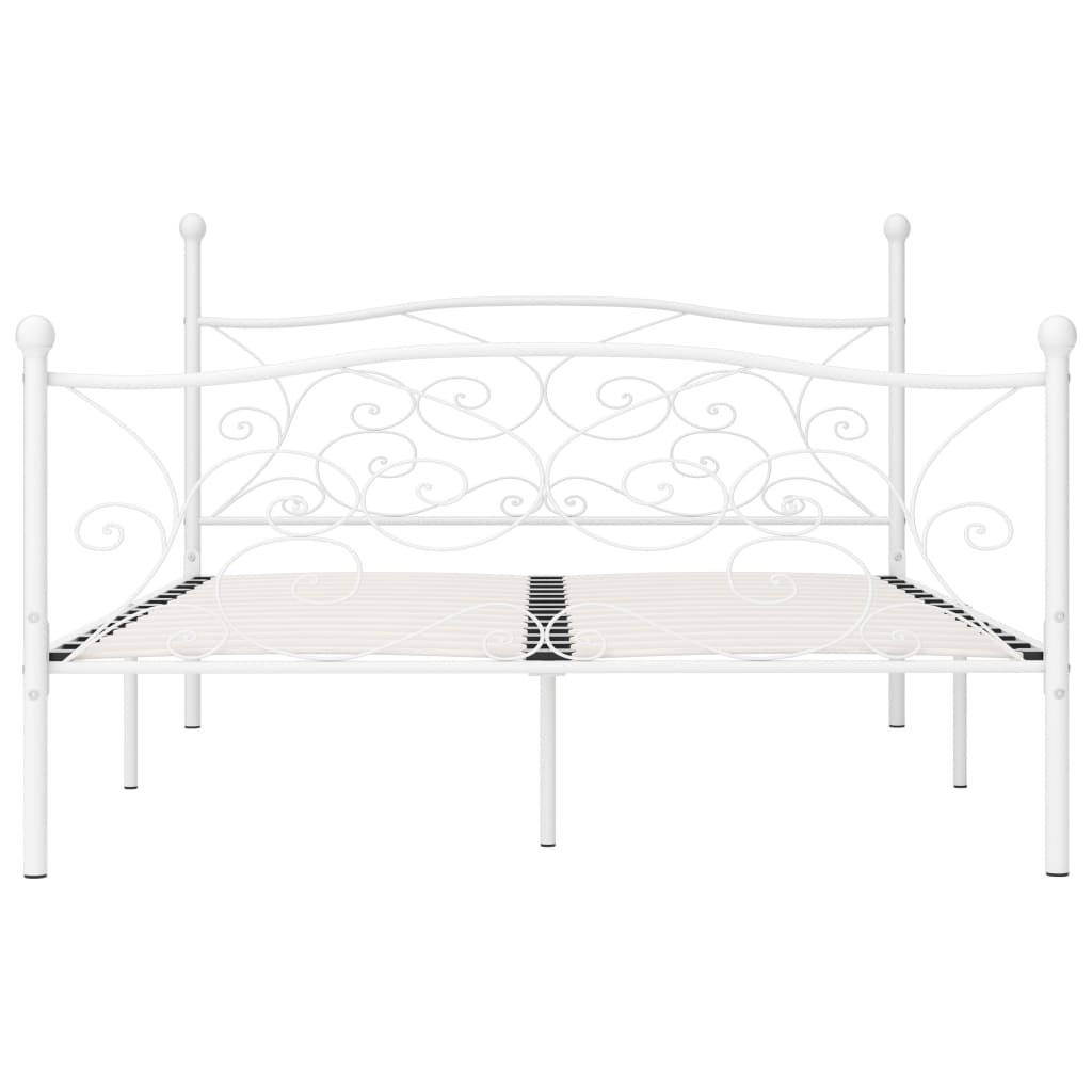 Giroletto con Doghe Bianco in Metallo 180x200 cm