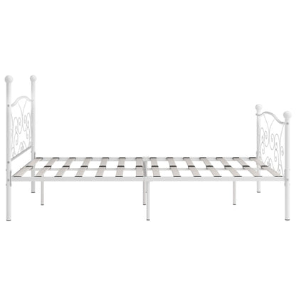 Giroletto con Doghe Bianco in Metallo 180x200 cm