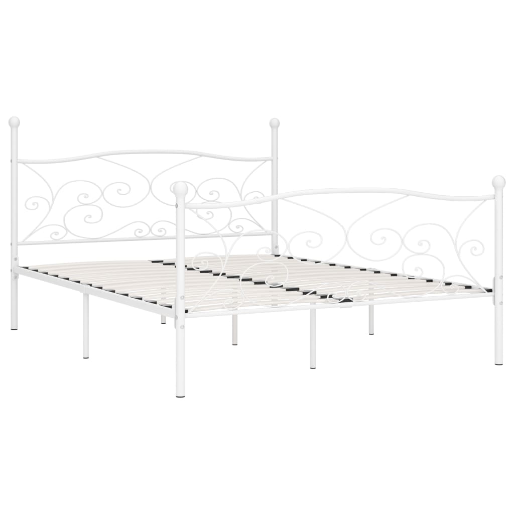 Giroletto con Doghe Bianco in Metallo 200x200 cm