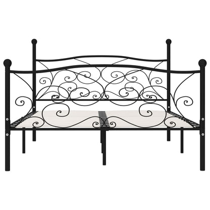 Giroletto con Doghe Nero in Metallo 140x200 cm