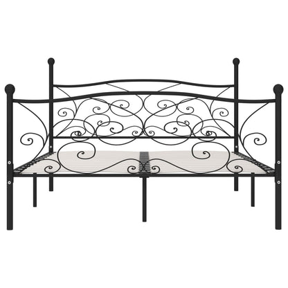 Giroletto con Doghe Nero in Metallo 180x200 cm