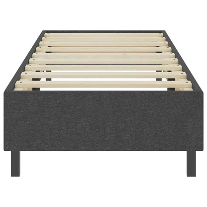 Letto a Molle Grigio in Tessuto 80x200 cm