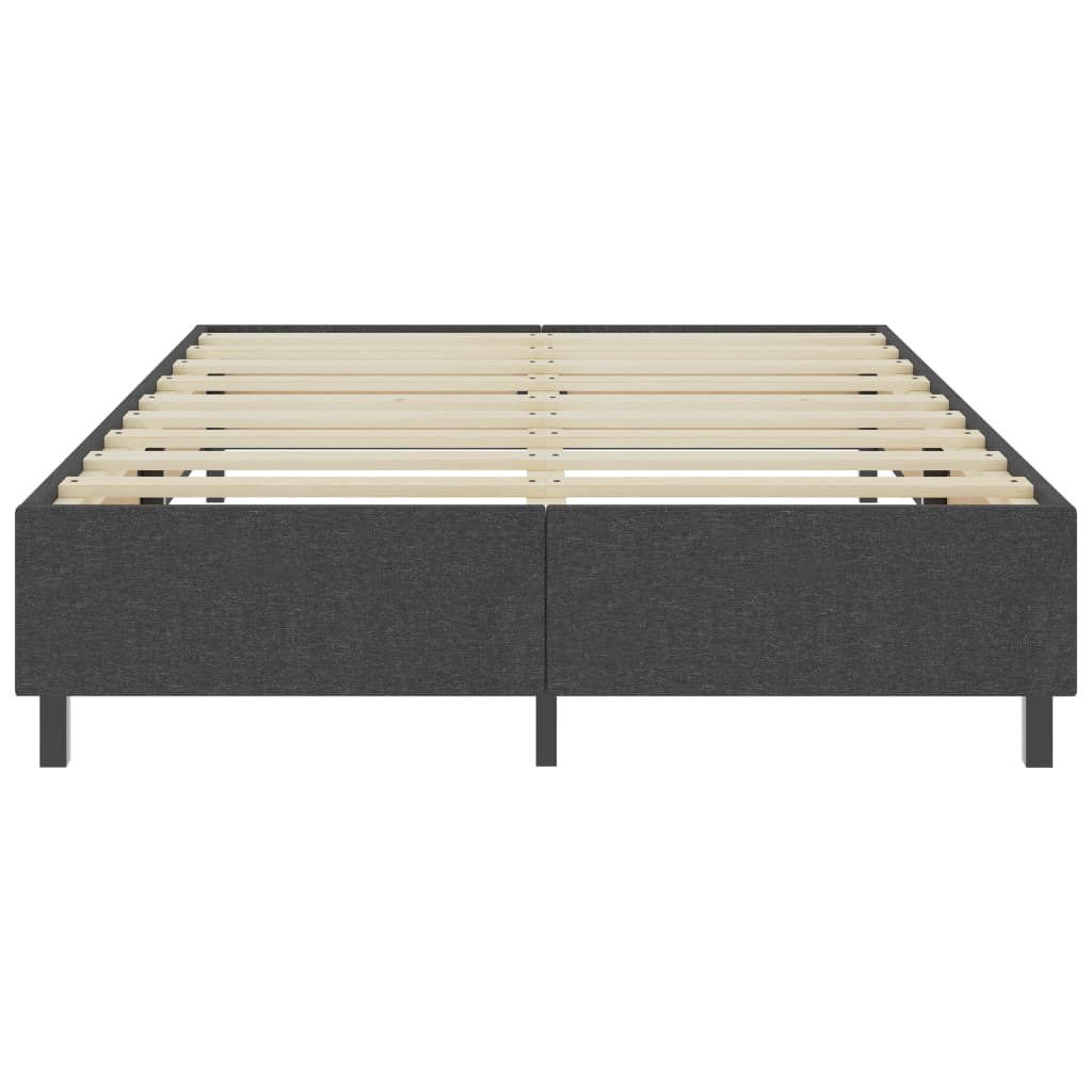 Letto a Molle Grigio in Tessuto 140x200 cm