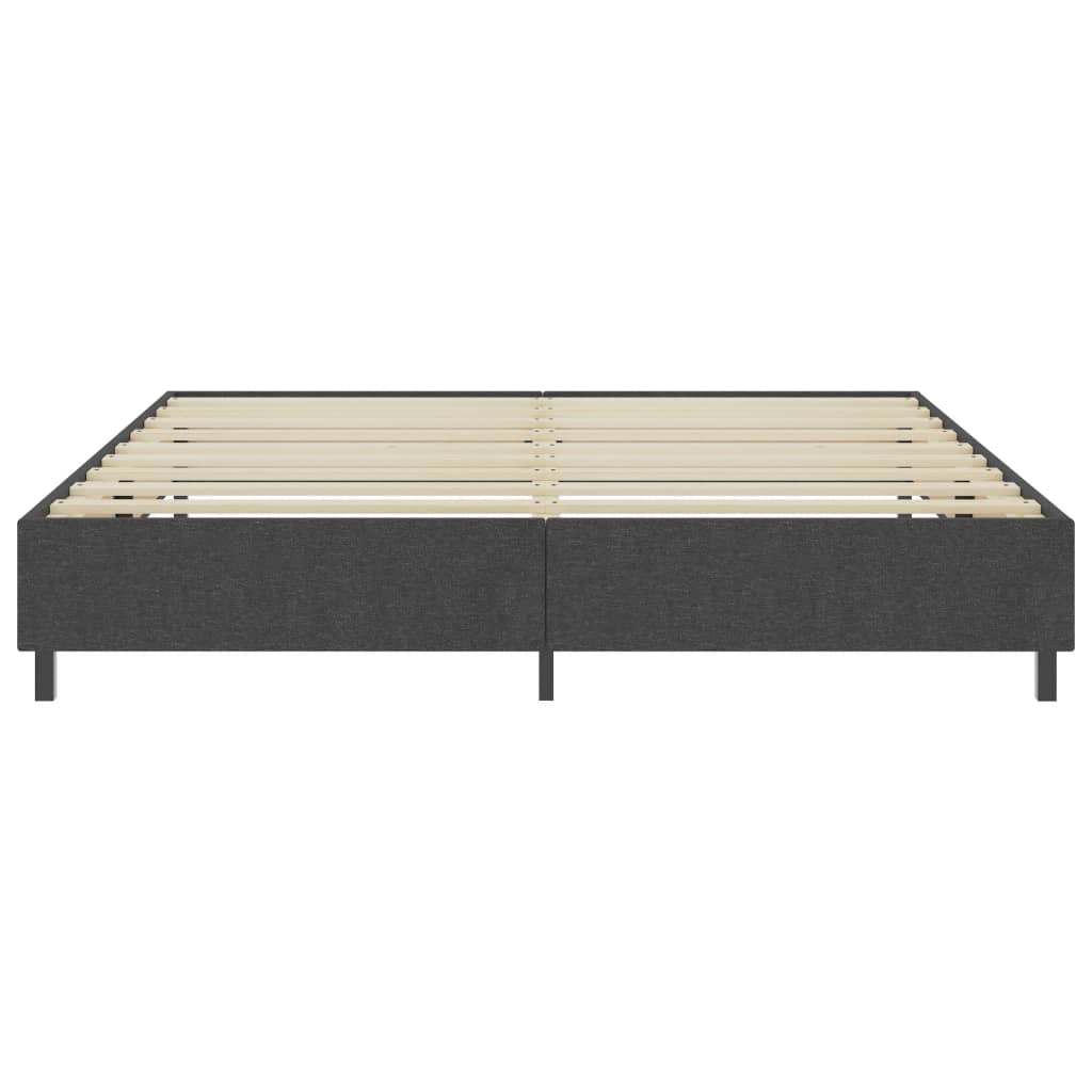 Letto a Molle Grigio in Tessuto 200x200 cm