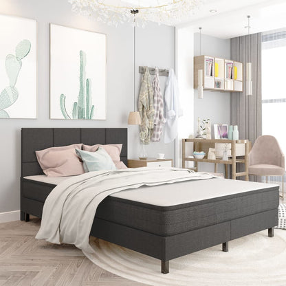 Testiera Letto Grigio Scuro in Tessuto 180x200 cm