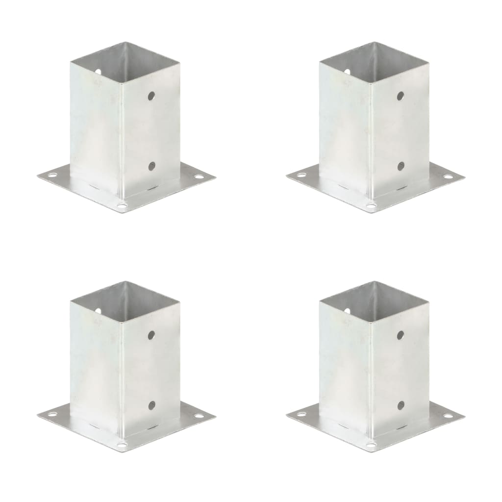 Ancoraggi Pali 4 pz in Metallo Zincato 91 mm