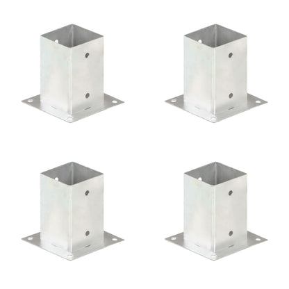 Ancoraggi Pali 4 pz in Metallo Zincato 91 mm
