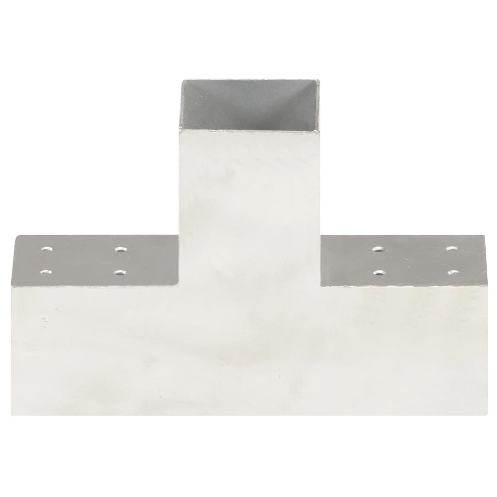 Connettore per Pali a Forma di T in Metallo Zincato 81x81 mm