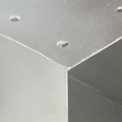 Connettori per Pali a Forma di Y 4 pz Metallo Zincato 91x91 mm