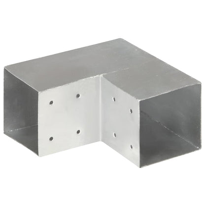 Connettore per Pali a Forma di L in Metallo Zincato 101x101 mm