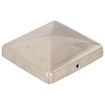 Tappi per Pali a Piramide 6 pz in Acciaio Inox 101x101 mm