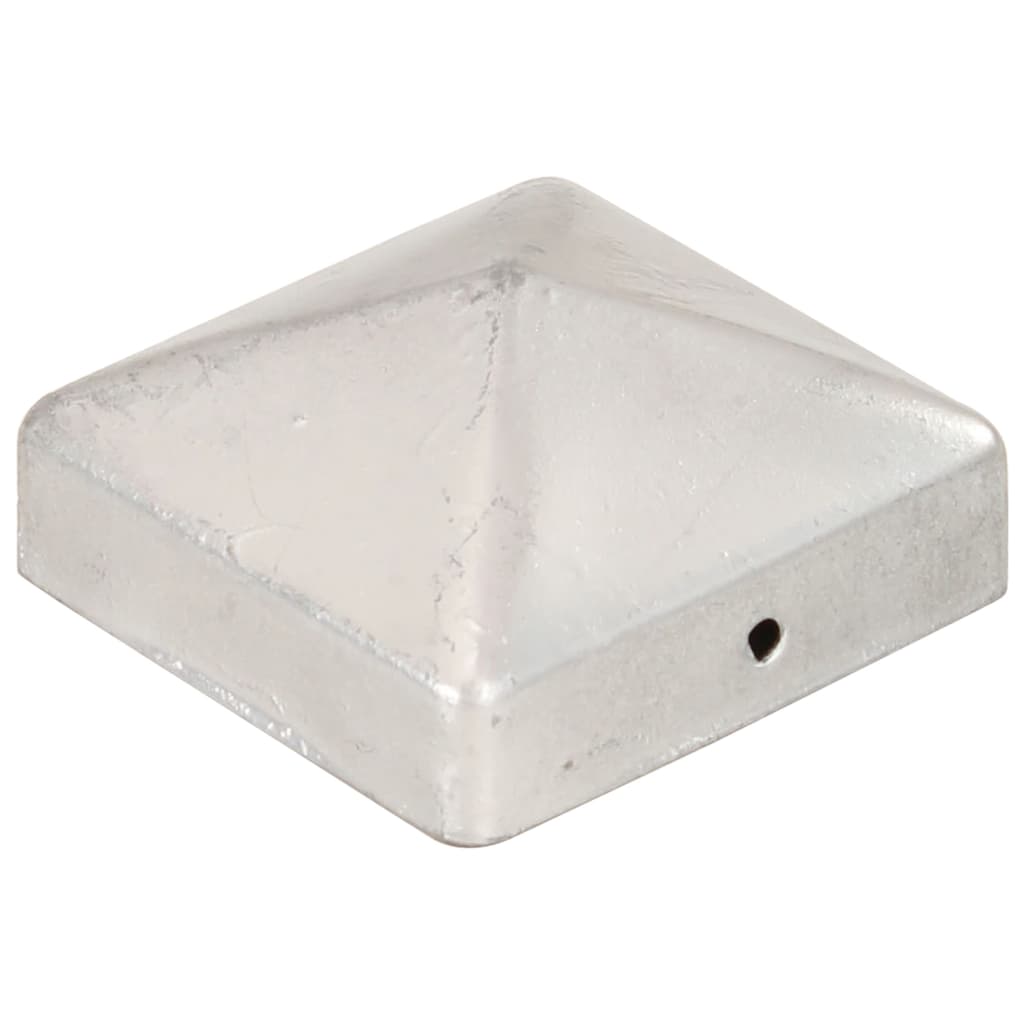 Tappi per Pali a Piramide 6 pz in Metallo Zincato 71x71 mm