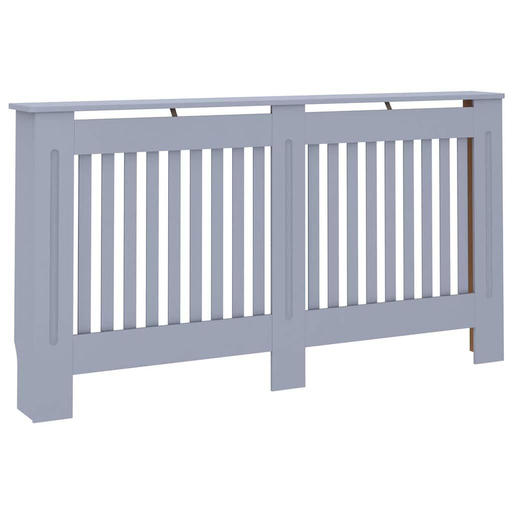 Copertura per Radiatore Antracite 152x19x81,5 cm in MDF