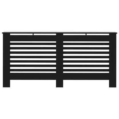 Copertura per Radiatore Nera 172x19x81,5 cm in MDF