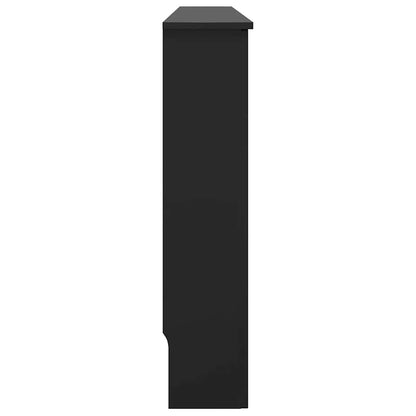 Copertura per Radiatore Nera 112x19x81,5 cm in MDF