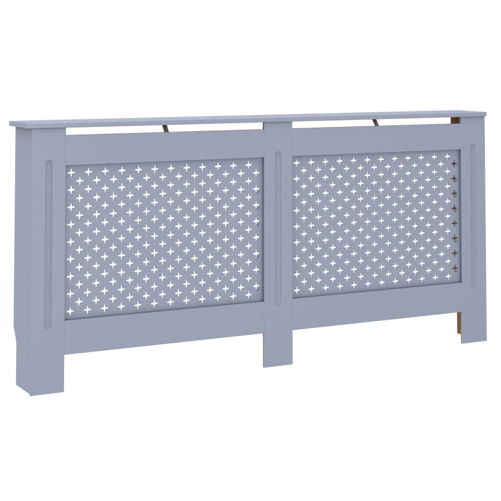 Copertura per Radiatore Antracite 172x19x81 cm in MDF