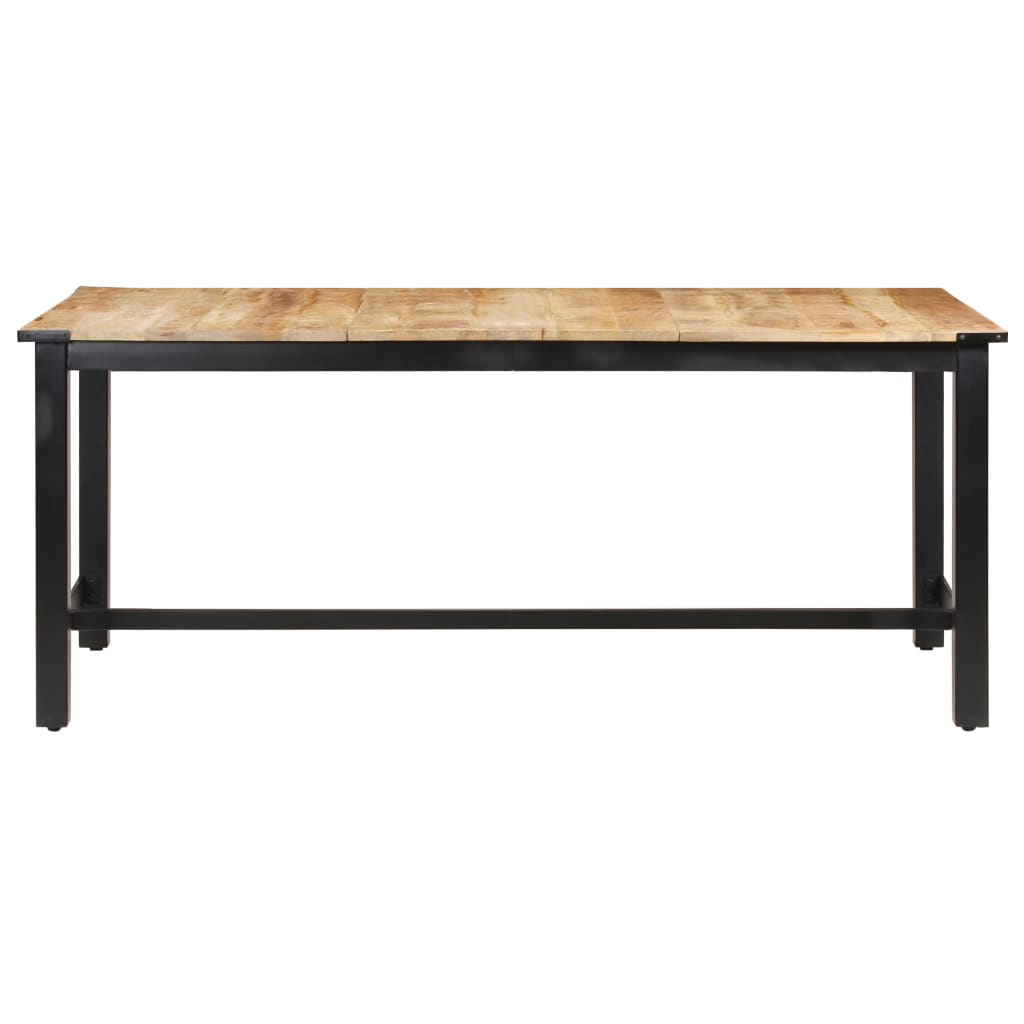 Tavolo da Pranzo 180x90x76 cm Legno Massello di Mango Grezzo