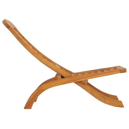 Sedia da Giardino Pieghevole in Legno Massello di Teak