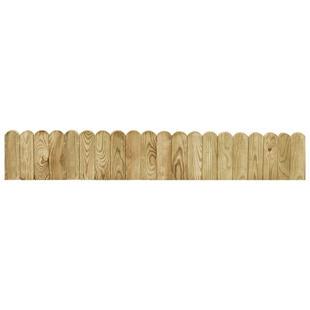 Rotolo di Bordura Verde 120 cm in Legno di Pino impregnato