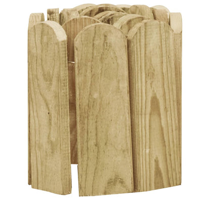 Rotolo di Bordura Verde 120 cm in Legno di Pino impregnato