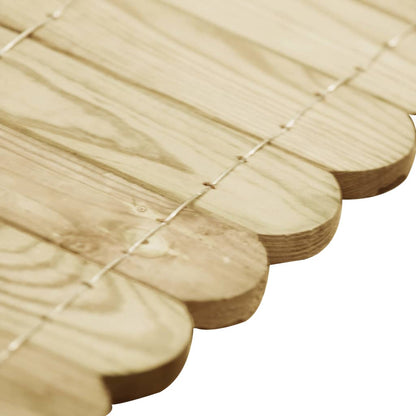 Rotolo di Bordura Verde 120 cm in Legno di Pino impregnato