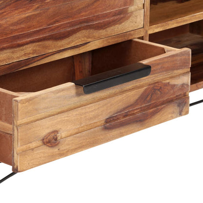 Mobile Porta TV 140x28x47 cm in Legno Massello di Sheesham