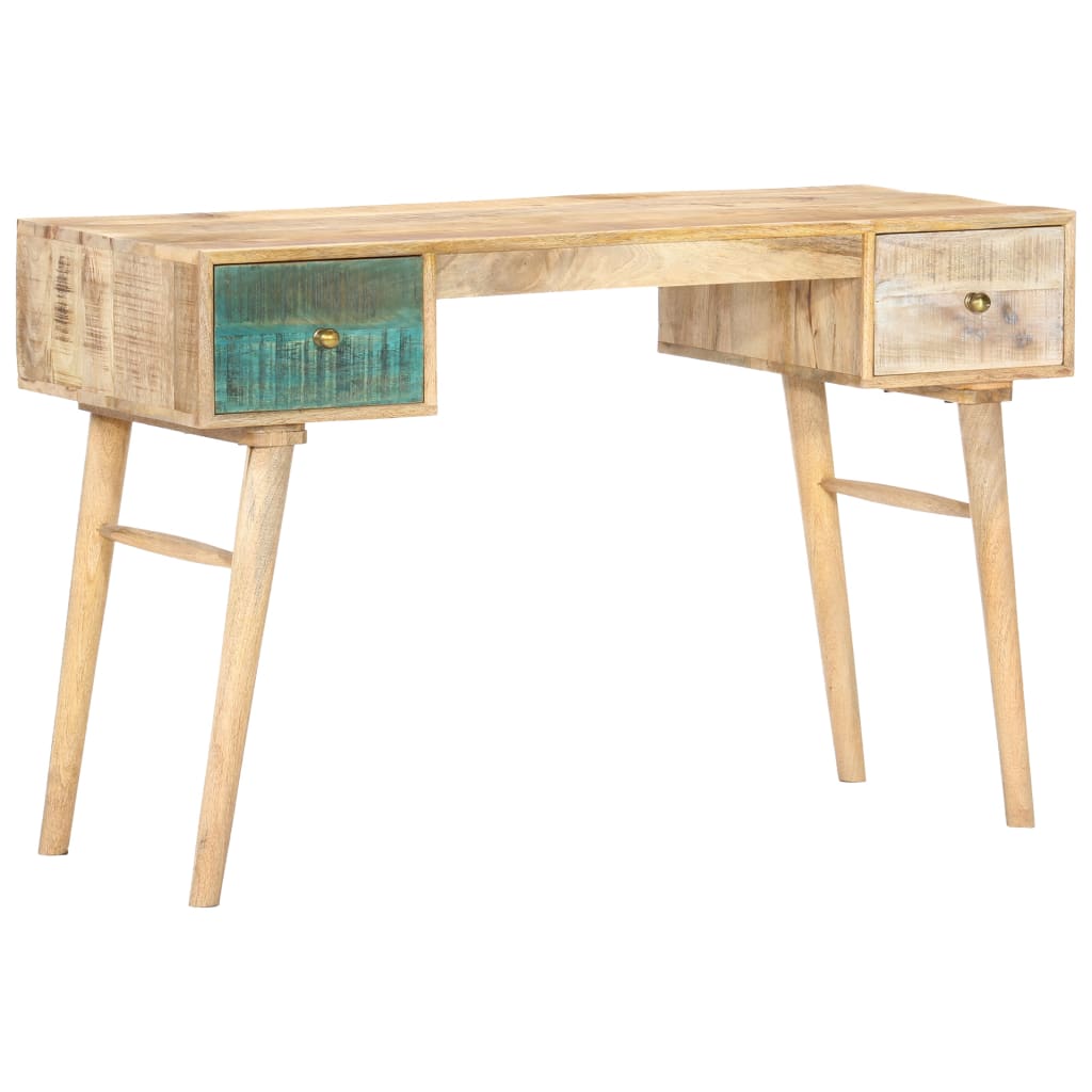 Scrivania 118x50x75 cm in Legno Massello di Mango