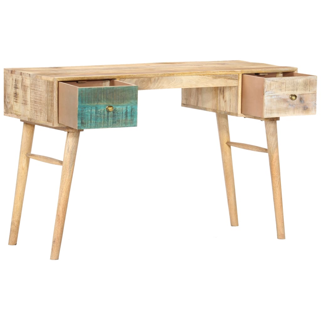 Scrivania 118x50x75 cm in Legno Massello di Mango