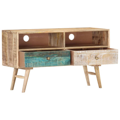 Mobile Porta TV 88x30x50 cm in Legno Massello di Mango