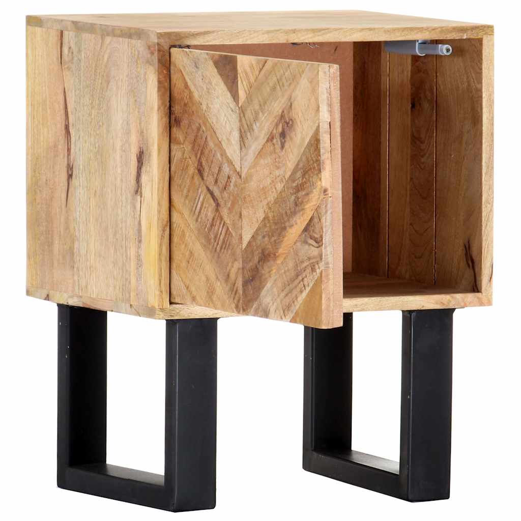 Comodino 40x30x50 cm in Legno Massello di Mango