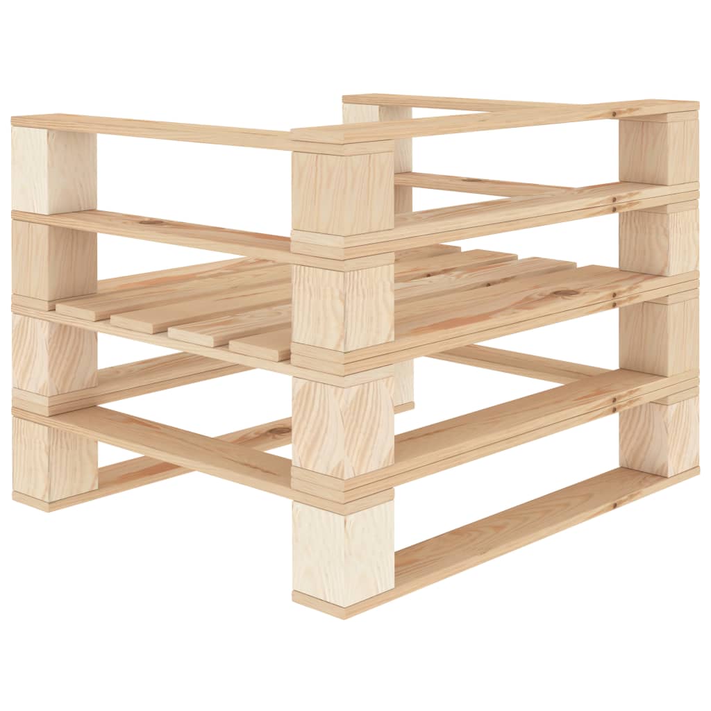 Poltrona da Giardino su Pallet in Legno