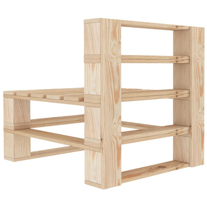 Divano Centrale da Giardino su Pallet in Legno