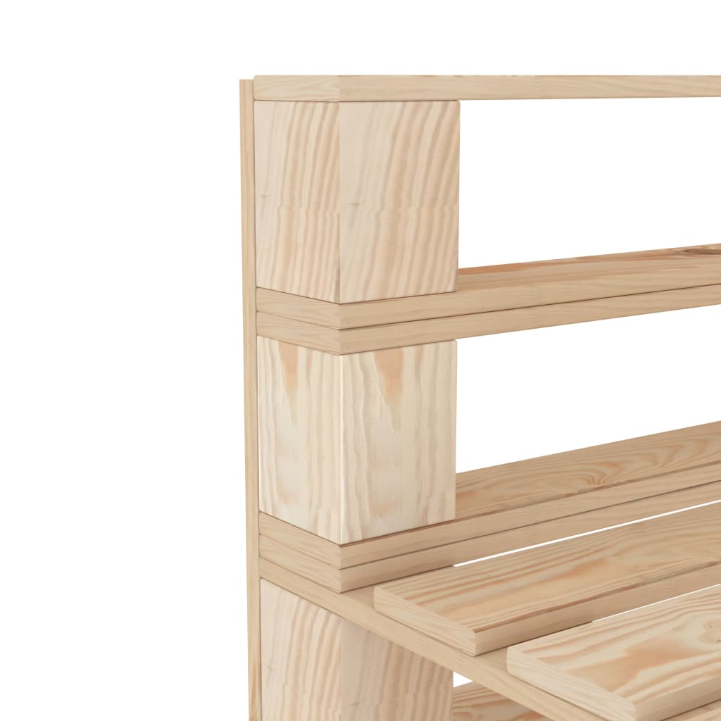 Divano Centrale da Giardino su Pallet in Legno