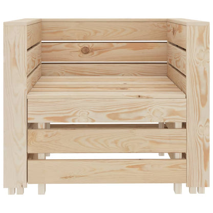 Set Salotto da Giardino Pallet 2 pz in Legno