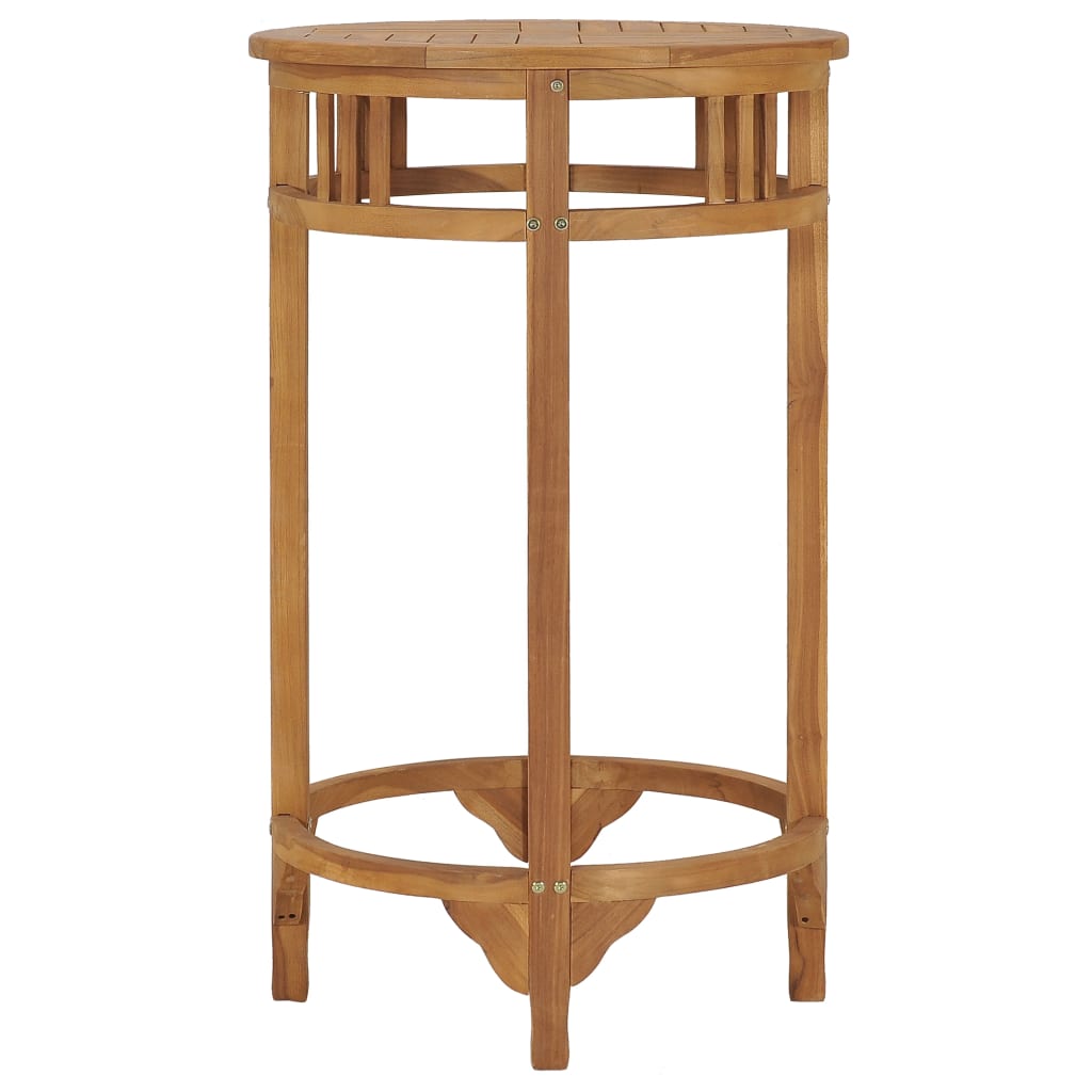 Tavolino da Bar Ã˜ 60 cm in Legno Massello di Teak