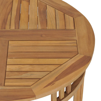 Tavolo da Pranzo Ã˜ 80 cm in Legno Massello di Teak