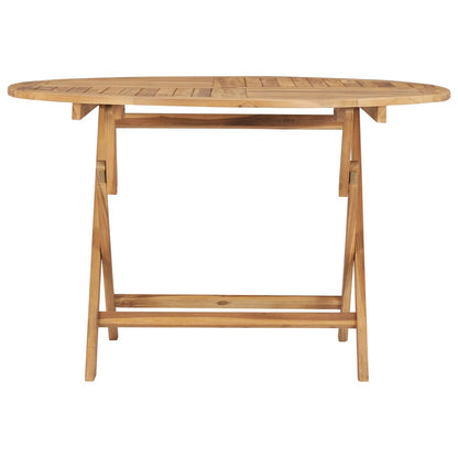 Tavolo da Giardino Pieghevole Ã˜ 120 cm in Legno di Teak