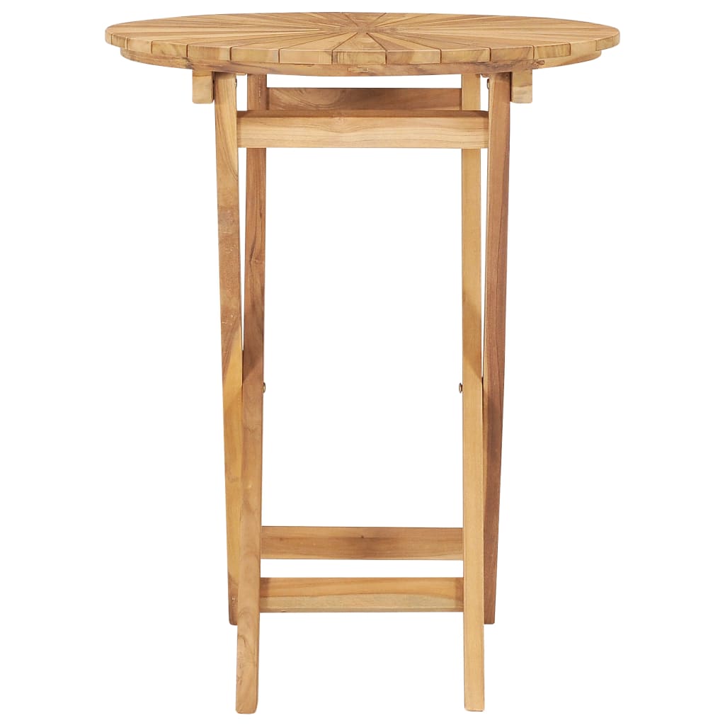 Tavolo da Giardino Pieghevole ÃƒËœ  60 cm Legno Massello di Teak